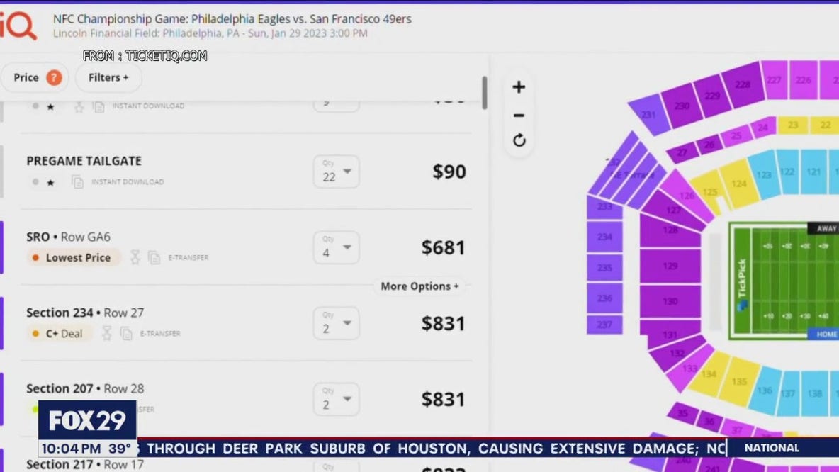 Eagles fans who missed out on NFC Championship tickets turn to pricy secondary market
